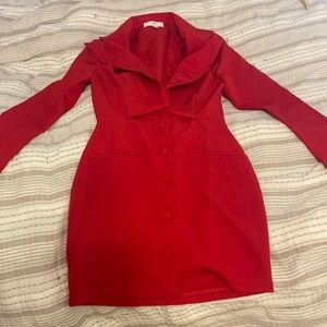 Missguided blazer cutout dress